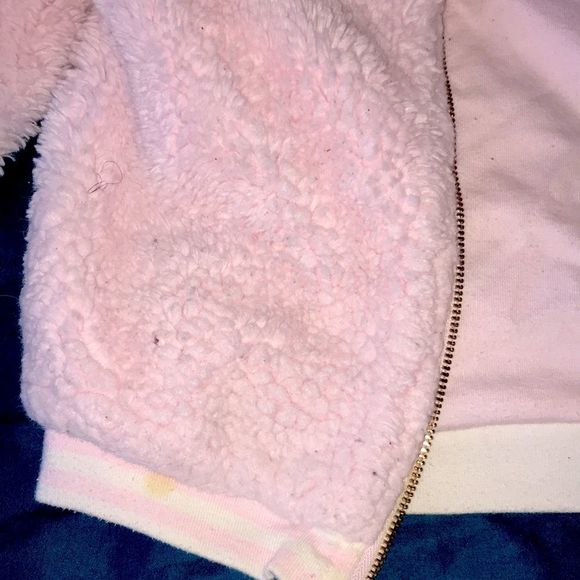 Pink fluffy bomber jacket - Picture 6 of 6